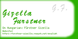 gizella furstner business card